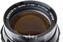 Nikon Single Focus Lens Nikkor-P Auto 105Mmf/2.5 Ai Ified