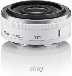 Nikon single focus lens 1 NIKKOR 10mm f / 2.8 white Nikon CX format only