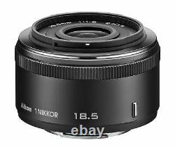 Nikon single focus lens 1 NIKKOR 18.5 mm f / 1.8 Black Nikon CX format only