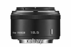 Nikon single-focus lens 1 NIKKOR 18.5mm f / 1.8 Black Nikon CX Format Only NEW