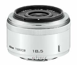 Nikon single-focus lens 1 NIKKOR 18.5mm f / 1.8 White Nikon CX format only