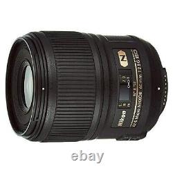 Nikon single focus micro lens AF-S Micro 60mm f / 2.8G compatible ED full size