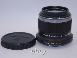 OLYMPUS M. ZUIKO DIGITAL 45mm F1.8 Single Focus Lens Black Used