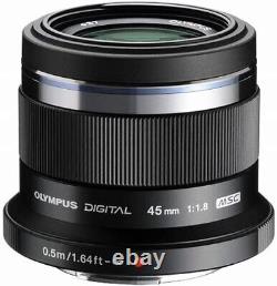 OLYMPUS Single Focus Lens M. ZUIKO DIGITAL 45mm F1.8 Black