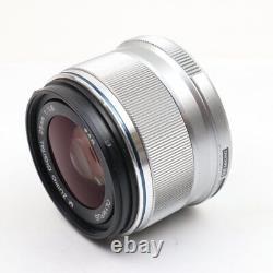 Olympus M. ZUIKO DIGITAL 25mm F1.8 Silver Single Focus Lens for Micro Four Thir