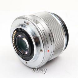 Olympus M. ZUIKO DIGITAL 25mm F1.8 Silver Single Focus Lens for Micro Four Thir