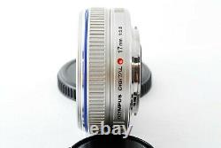 Olympus M. Zuiko DIGITAL 17mm F/2.8 Single focus pancake Lens with cap Near mint