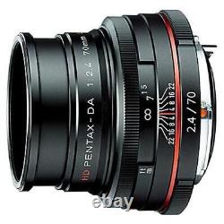 PENTAX HD DA 70mm F2.4Limited Black Telephoto Single Focus Lens K mount APS-C