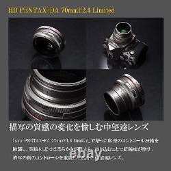 PENTAX HD DA 70mm F2.4Limited Black Telephoto Single Focus Lens K-mount Camera