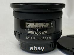 PENTAX Pentax SMC FA 20mm F2.8 Wide Angle Single Focus Lens Excellent US Ship