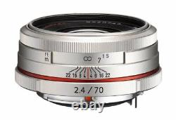 PENTAX Telephoto Single Focus Lens HD DA 70mm F2.4 Limited Silver K mount APS-C