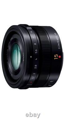 Panasonic G H-X015-K LEICA DG SUMMILUX 15mm/F1.7 ASPH. Black Single Focus Lens