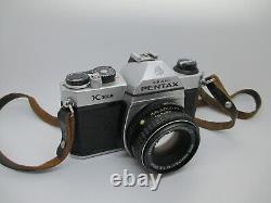 Pentax K1000 35mm SLR Film Camera w 50mm PK Mount Manual Focus Lens TESTED WORKS