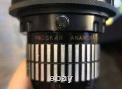 Proskar 16 2x anamorphic lens SLR Magic Rangefinder, REDSTAN clamps Single focus