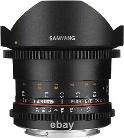 SAMYANG Single focus fisheye lens for video VDSLR 8mm T3.8 For Nikon F mount AE