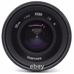 SAMYANG Single focus wide-angle lens 12mm F2.0 Black Fujifilm X C00132