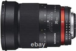 SAMYANG single focus lens 35mm F1.4 for Nikon AE full size compatible