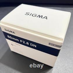 SIGMA Single Focus Lens Art 60mm F2.8 DN Color Black For Sony E Almost Unused