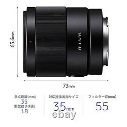 SONY Single Focus Lens FE 35mm F1.8 SEL35F18F for E Mount Full-Size EMS from JP