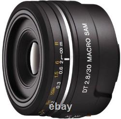 SONY single focus macro lens DT 30 mm F 2.8 Macro SAM APS-C compatible black