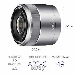 SONY single focus macro lens E 30mm F3.5 Macro SEL30M35 JAPAN NEW withTracking