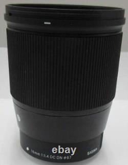 Sigma 16mm F1.4 DC DN Single Focus Lens For Ef-M Mount