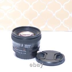 Small and lightweight Nikon wide-angle single focus lens AF NIKKOR 20mm F2.8D