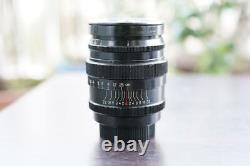 Super Rare Black Jupiter-9 85Mm F2 Leica Mount L39 Old Lens Single Focus Inspect