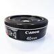 (used) Official Canon Single Focus Lens Ef40mm F2.8 Stm Full Size / Pancake Lens