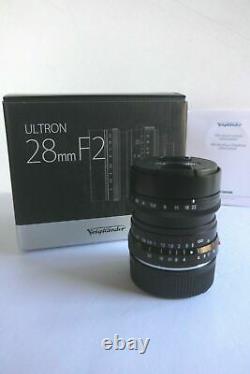 VoightLander Single Focus Lens ULTRON 28mm F2.0 VM (for Leica M mount)