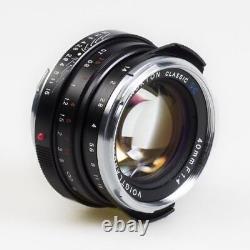VoightLander single focus lens NOKTON classic 40mm F1.4 S. C. Single layer coat 1