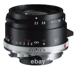 Voigtlander COLOR-SKOPAR 50mm F2.2 Black VM Leica M-mount Single Focus Lens