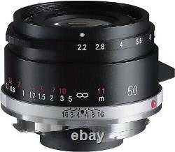 Voigtlander COLOR-SKOPAR 50mm F2.2 Black VM Leica M-mount Single Focus Lens