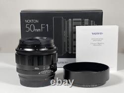 Voigtlander NOKTON 50mm F1 Aspherical Nikon Z Mount Single Focus Lens in Box