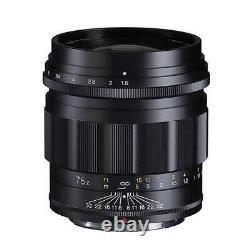 Voigtlander NOKTON 75mm F1.5 Aspherical Nikon Z-mount single focus lens Manual