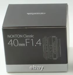 Voigtlander NOKTON classic 40mm F1.4 Leica M Mount VM Cosina Single Focus Lens