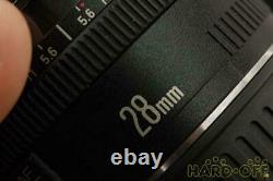 Wide angle single focus lens Model Number EF 28MM F 2.8 CANON