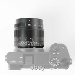 7 Artisans 35mm F0.9 Longueur De Mise Au Point Manuelle Aps-c Prime Lens Pour Canon Nikon