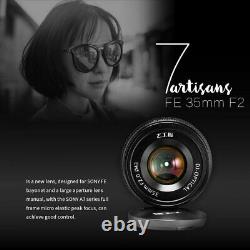 7 Artisans 35mm F2.0 Single Focus Length Manual E Mount Prime Lens Pour Sony
