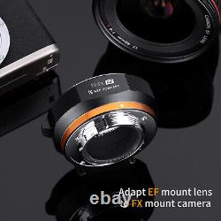 Adaptateur de lentille K&F Concept Auto Focus pour objectif Canon EF EFS vers Fuji X Pro3 X-T3 X-S20