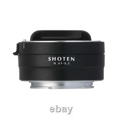 Adaptateur de mise au point automatique SHOTEN NAF-SE pour objectif Nikon F vers Sony E a6600 A73 A7R3 A74