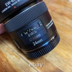 Appareil Photo Objectif Canon Ef 24mm F2.8 Is Usm One Focus Rare Japan Limited F/s Ote703