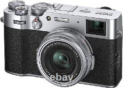 Appareil photo numérique compact Fujifilm X100V Silver avec objectif à focale fixe 26,1 MP non ouvert