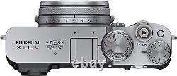 Appareil photo numérique compact Fujifilm X100V Silver avec objectif à focale fixe 26,1 MP non ouvert