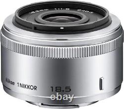 Belle Nikon 1 Nikkor 18.5mm F/1.8 Argent Objectif Unique Nikon Populaire I