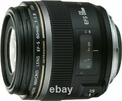 Canon Monofocus Macro Objectif Ef-s60mm F2.8 Macro Usm Aps-c Compatible Nouveau F/s