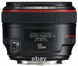 Canon Monofocus Standard Lens Ef50mm F1.2l Usm Full Size Srom Japon Nouveau
