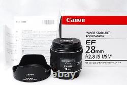 Canon Objectif Simple Focale Ef28mm F2.8 Is Usm Compatible Pleine Taille