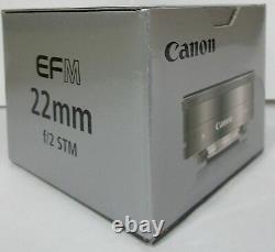 Canon Single Focus Objectif Grand Angle Ef-m22mm F2 Sans Miroir Unique Ef-m222stms Nouveau