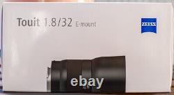 Carl Zeiss Jeu D'objectif Unique 1.8/32 Sony E-mount 32mm F1.8 Aps-c 500135